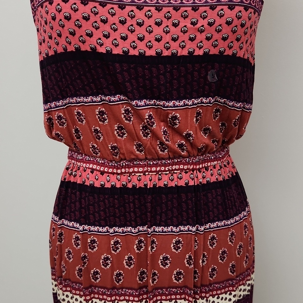 NWT American Eagle Soft & Sexy Maxi Dress Small Boho Halter Sleeveless Side Slit - Picture 3 of 14